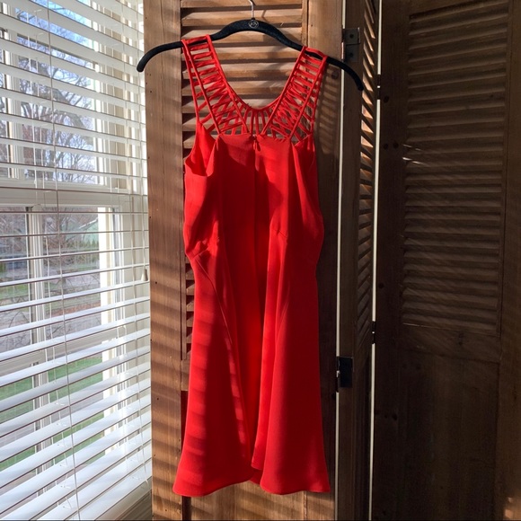 Nordstrom Red Skater Dress - Picture 5 of 7
